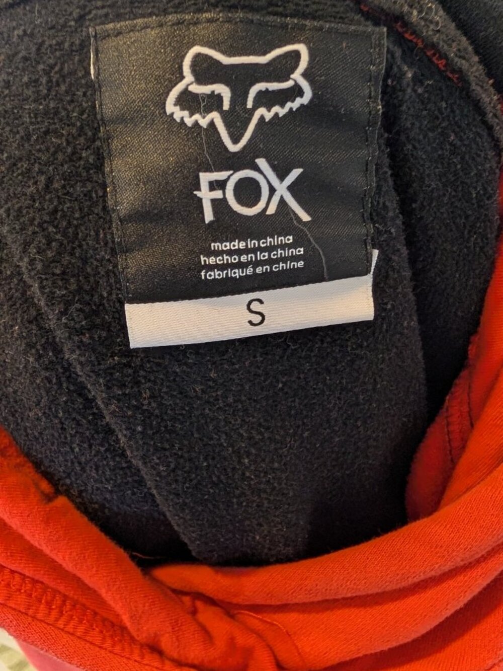 Fox Racing Colorblock Hooded Pullover – Size Small - Picture 3 of 3